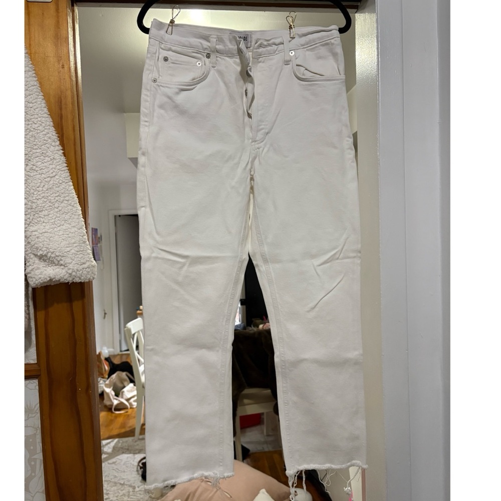 Agolde White Jeans